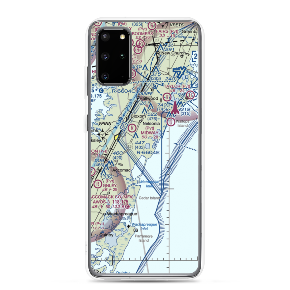 Crippen Creek Farm Airport (9VA3) VFR Sectional Samsung Case Samsung Galaxy S20 Plus model shown