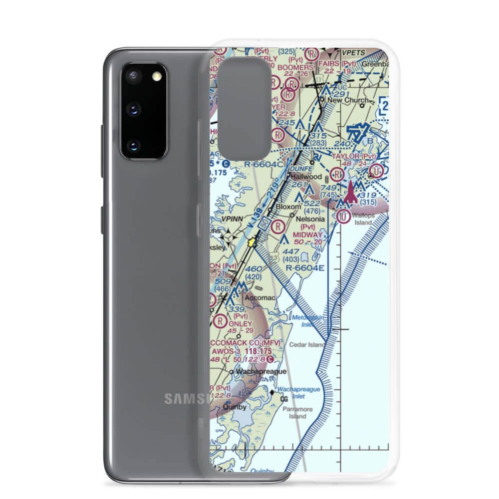 Crippen Creek Farm Airport (9VA3) VFR Sectional Samsung Case Samsung Galaxy S20 model shown
