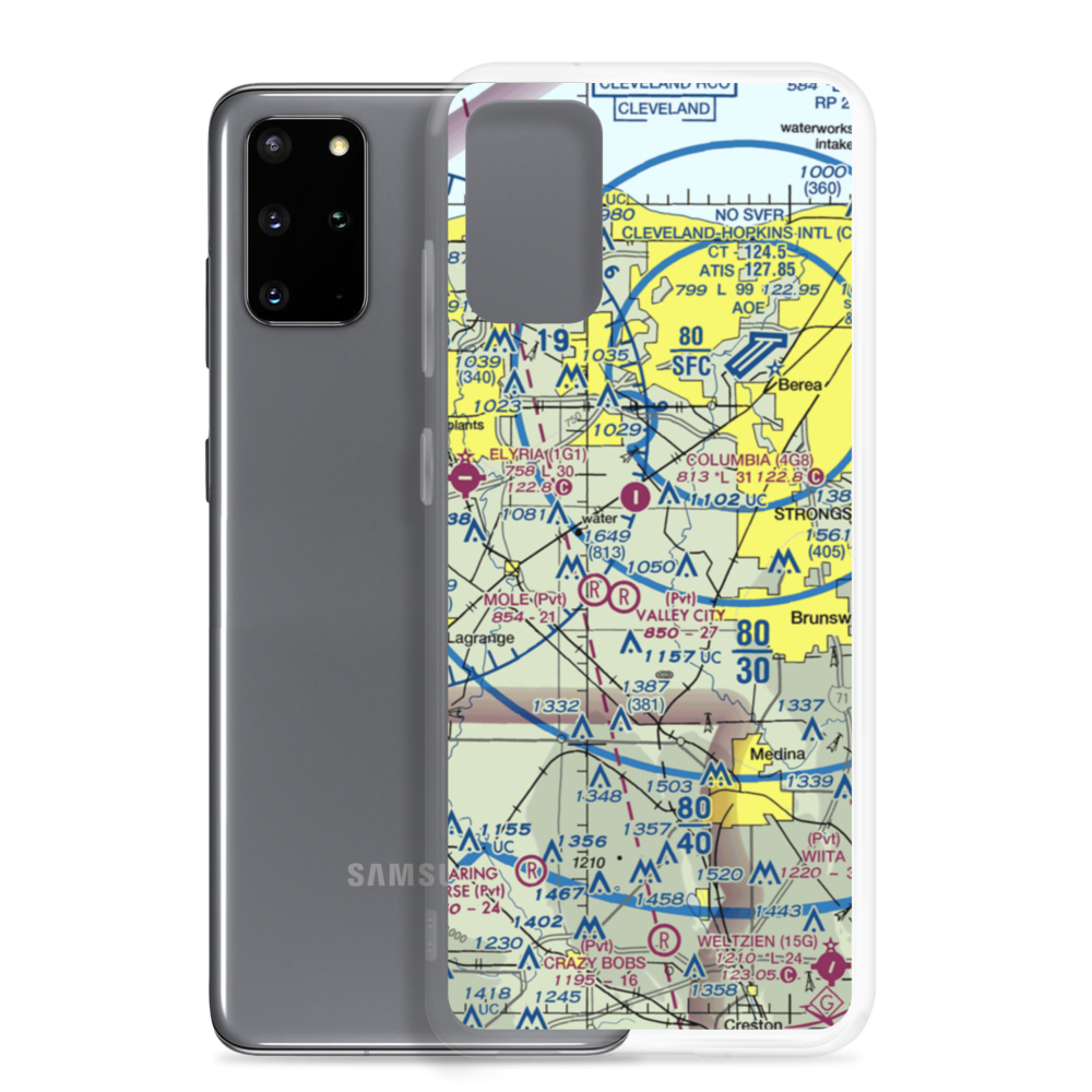 Crocker Airport (9OA8) VFR Sectional Samsung Case Samsung Galaxy S20 Plus model shown