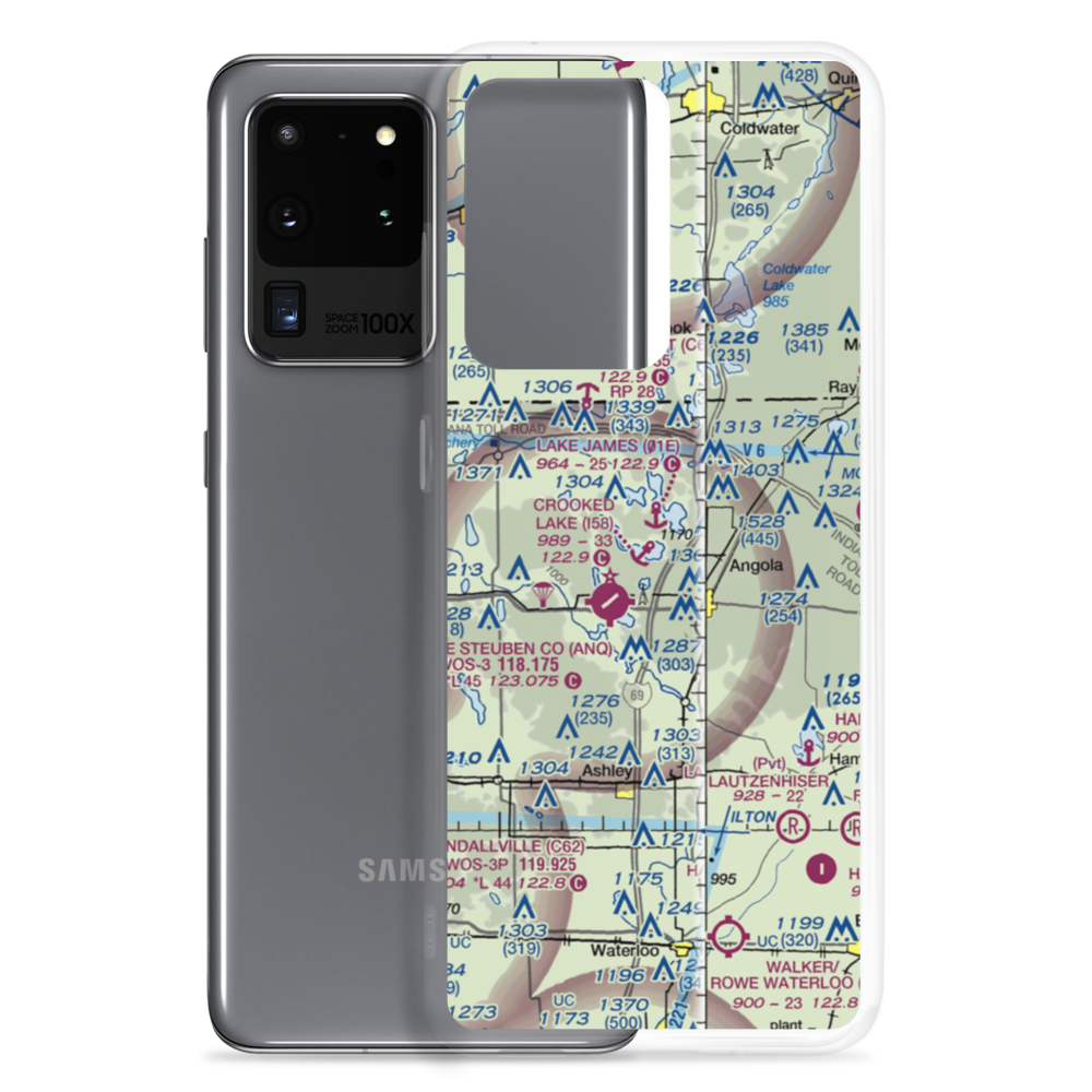 Crooked Lake Seaplane Base (I58) VFR Sectional Samsung Case Samsung Galaxy S20 Ultra model shown