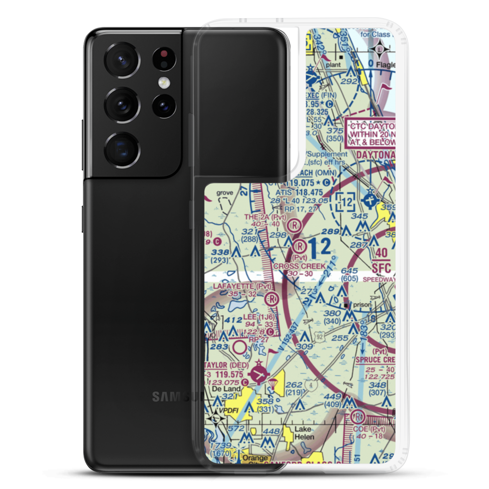 Cross Creek Farms Airport (04FL) VFR Sectional Samsung Case Samsung Galaxy S21 Ultra model shown