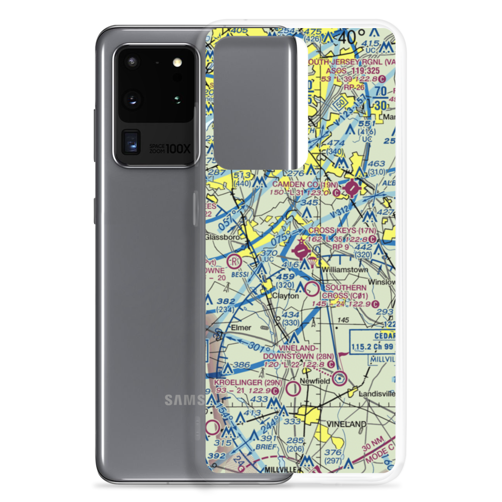 Cross Keys Airport (17N) VFR Sectional Samsung Case Samsung Galaxy S20 Ultra model shown