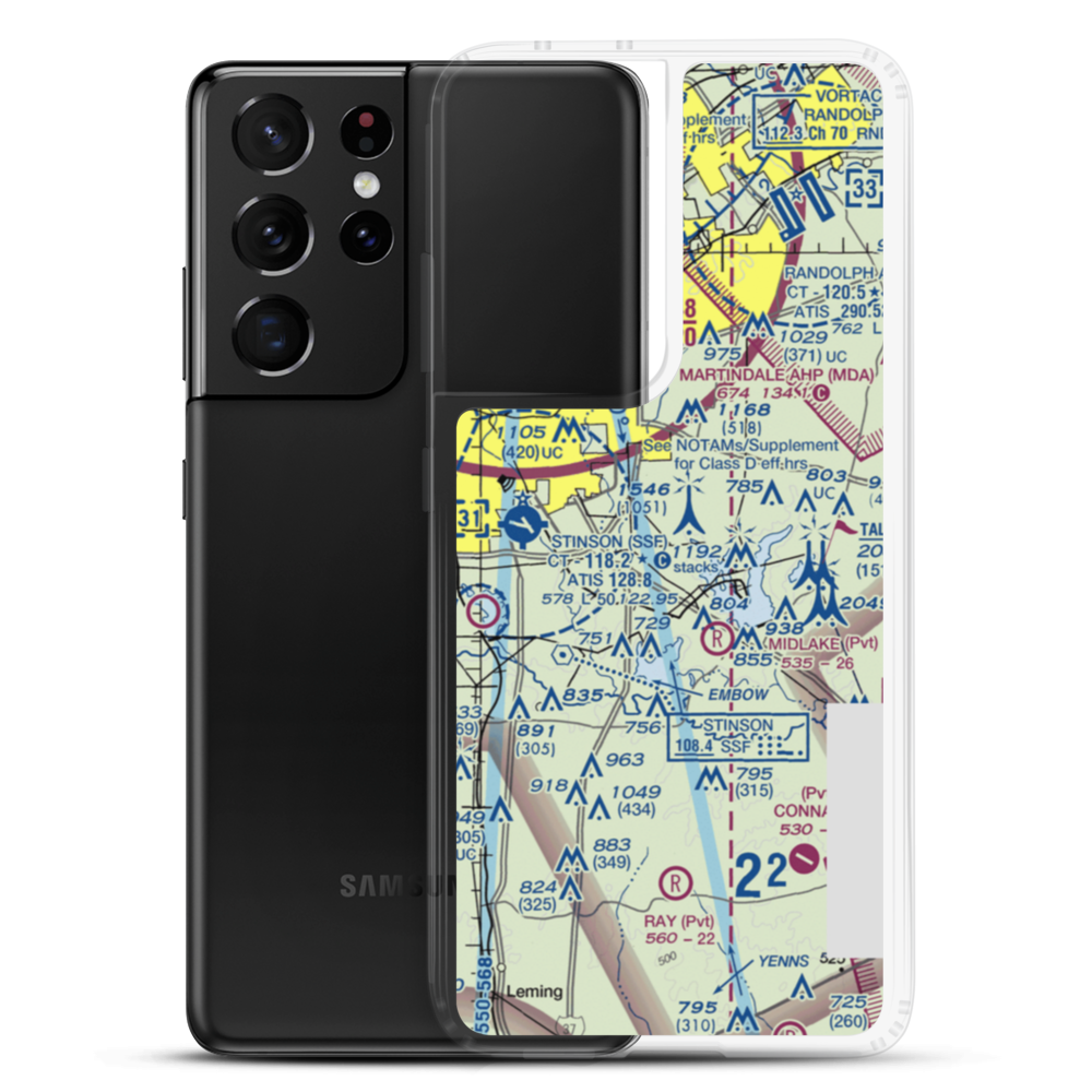 Cross-B Airport (24XA) VFR Sectional Samsung Case Samsung Galaxy S21 Ultra model shown