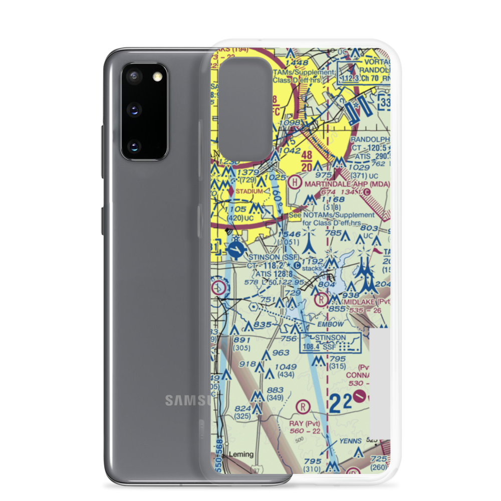 Cross-B Airport (24XA) VFR Sectional Samsung Case Samsung Galaxy S20 model shown