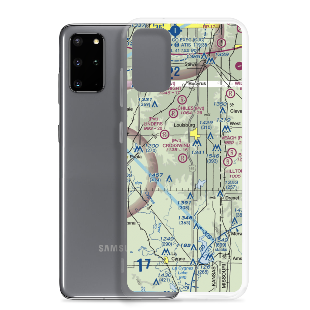 Crosswind Airfield (SN88) VFR Sectional Samsung Case Samsung Galaxy S20 Plus model shown