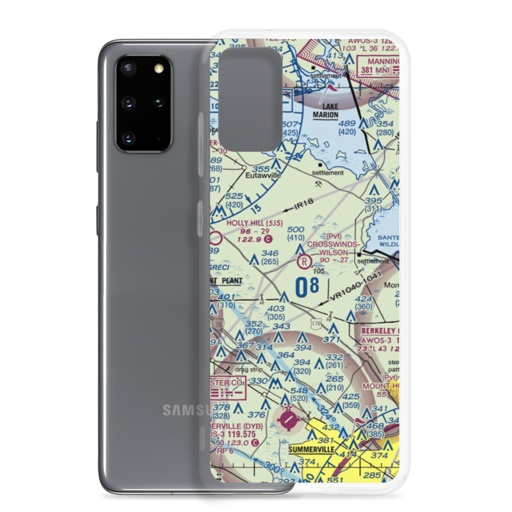 Crosswinds-Wilson Private Airport (SC37) VFR Sectional Samsung Case Samsung Galaxy S20 Plus model shown