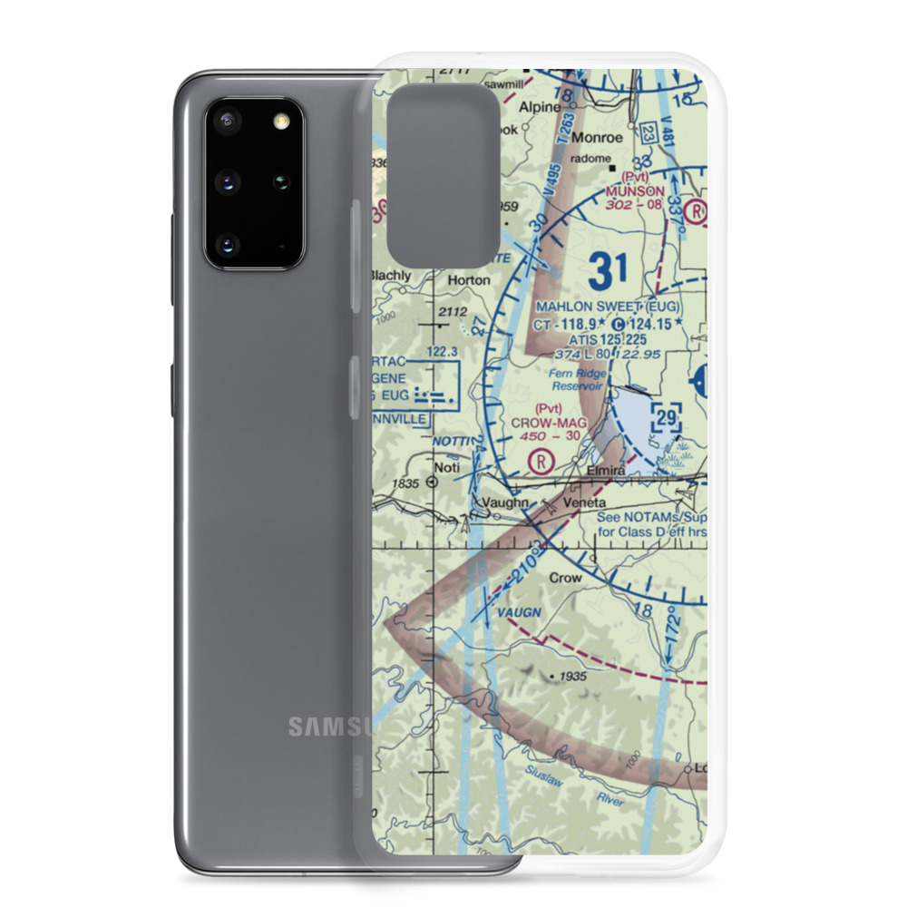 Crow-Mag Airport (33OR) VFR Sectional Samsung Case Samsung Galaxy S20 Plus model shown