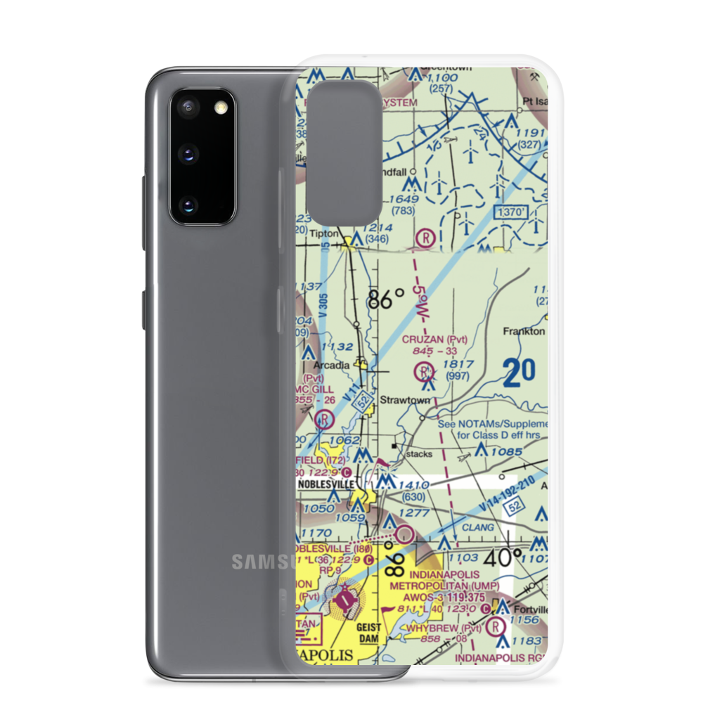 Cruzan Field (9II4) VFR Sectional Samsung Case Samsung Galaxy S20 model shown