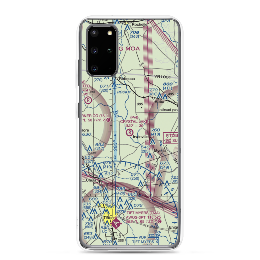 Crystal Lake Airpark (0GE1) VFR Sectional Samsung Case Samsung Galaxy S20 Plus model shown