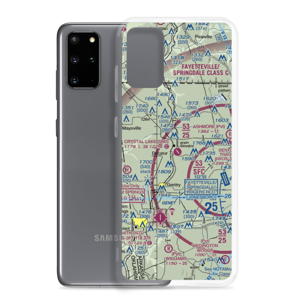 Crystal Lake Airport (5M5) VFR Sectional Samsung Case Samsung Galaxy S20 Plus model shown