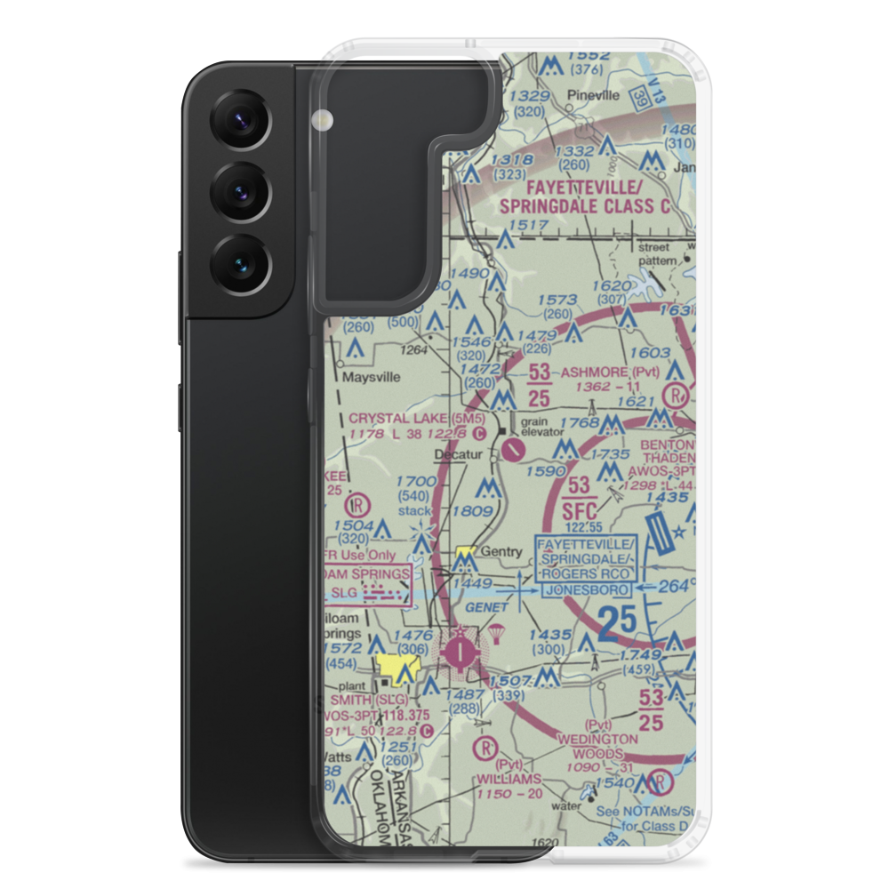 Crystal Lake Airport (5M5) VFR Sectional Samsung Case Samsung Galaxy S22 Plus model shown