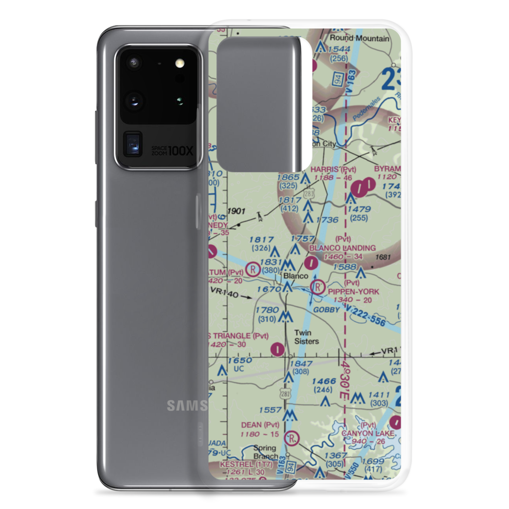 Cts Stacy Airport (US-0135) VFR Sectional Samsung Case Samsung Galaxy S20 Ultra model shown
