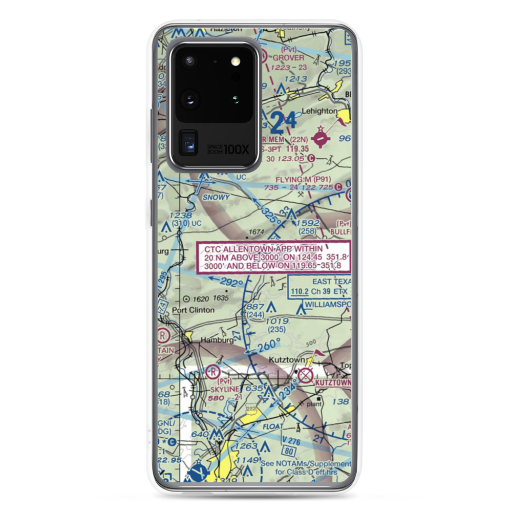Cuatros Vientos Airport (PA25) VFR Sectional Samsung Case Samsung Galaxy S20 Ultra model shown