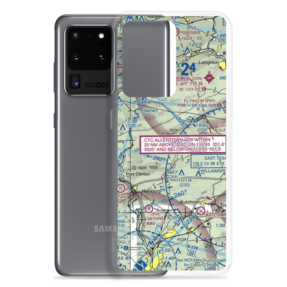 Cuatros Vientos Airport (PA25) VFR Sectional Samsung Case Samsung Galaxy S20 Ultra model shown