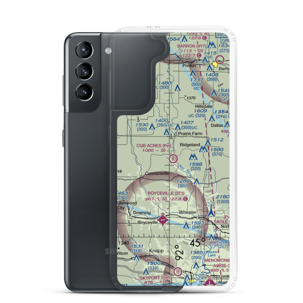 Cub Acres Airport (6WI0) VFR Sectional Samsung Case Samsung Galaxy S21 model shown