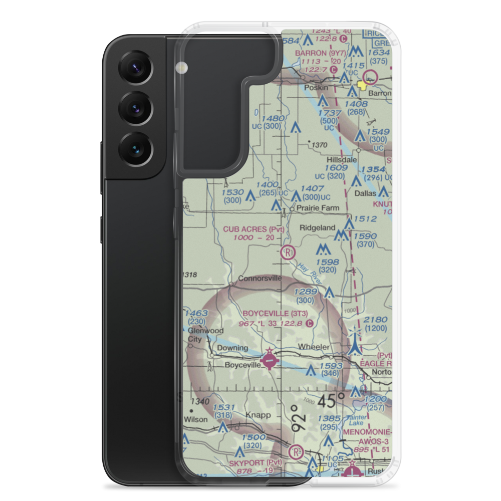 Cub Acres Airport (6WI0) VFR Sectional Samsung Case Samsung Galaxy S22 Plus model shown