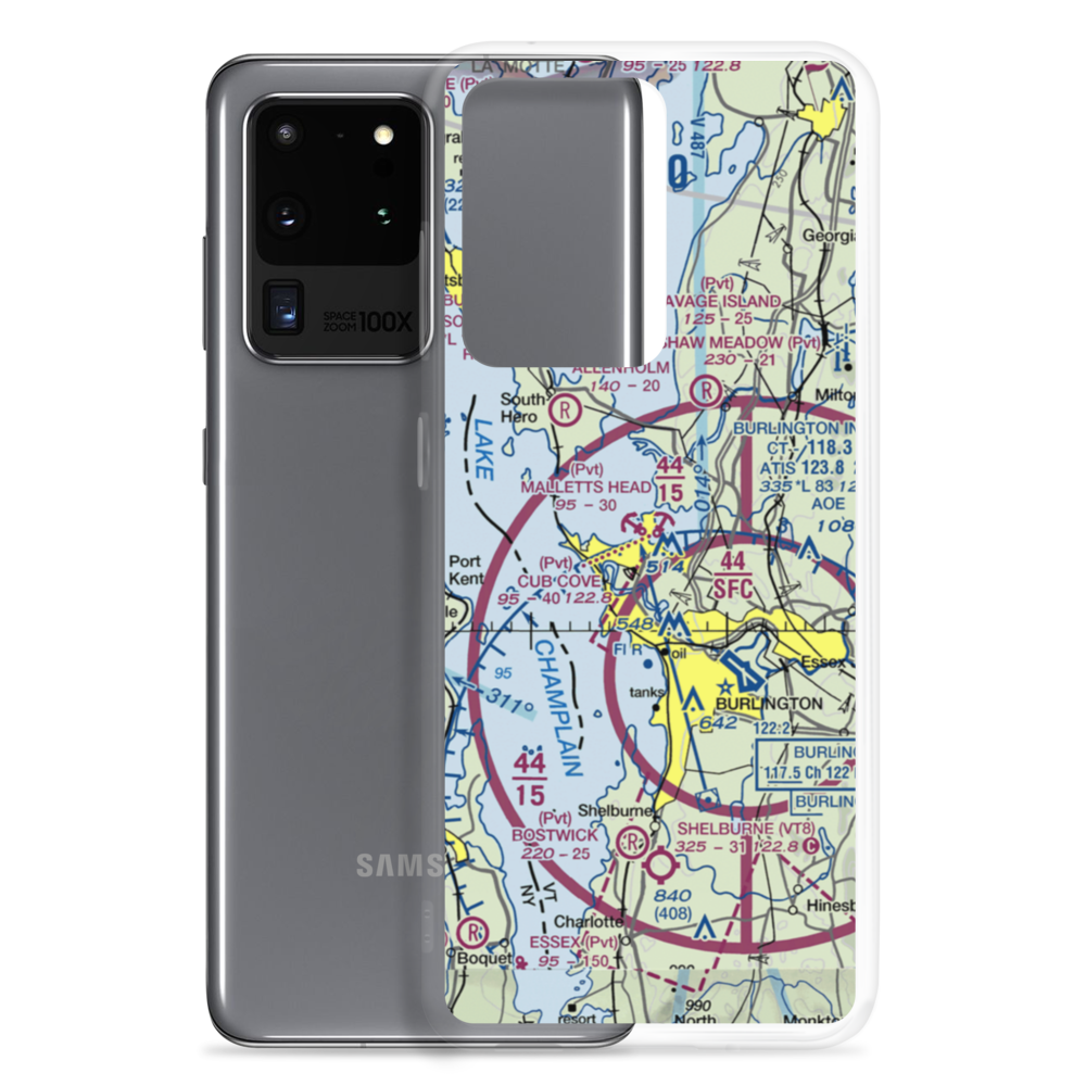 Cub Cove Seaplane Base (48VT) VFR Sectional Samsung Case Samsung Galaxy S20 Ultra model shown