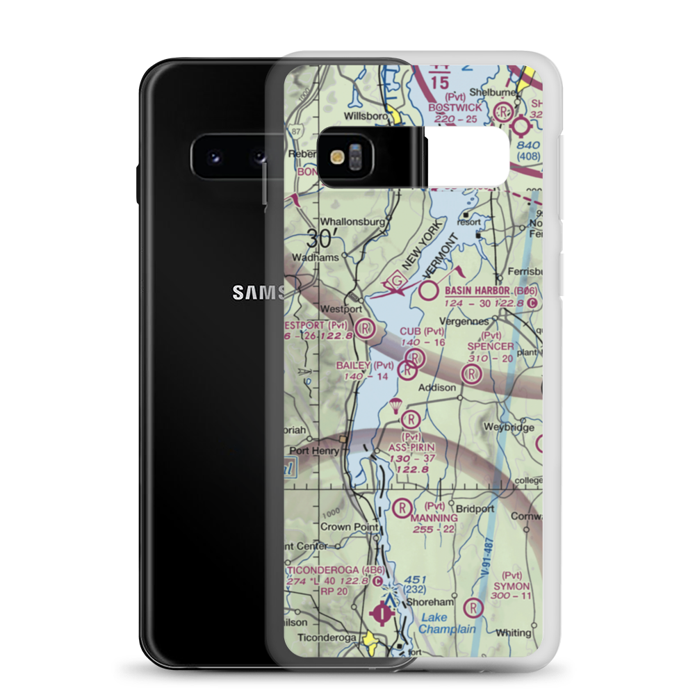 Cub Field (47VT) VFR Sectional Samsung Case Samsung Galaxy S10 model shown