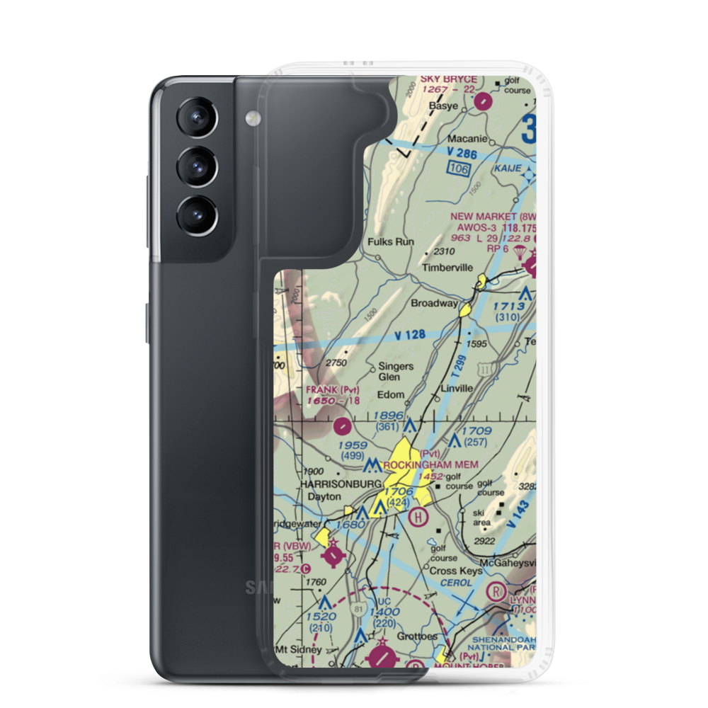 Cub Haven Airport (2VG3) VFR Sectional Samsung Case Samsung Galaxy S21 model shown