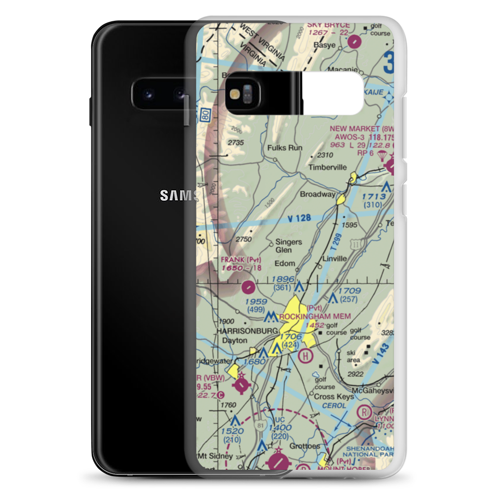 Cub Haven Airport (2VG3) VFR Sectional Samsung Case Samsung Galaxy S10+ model shown