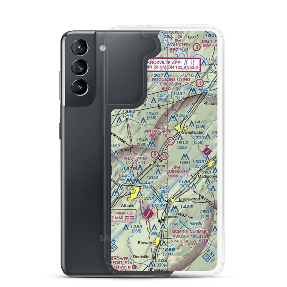 Cub Haven Airport (TN30) VFR Sectional Samsung Case Samsung Galaxy S21 model shown