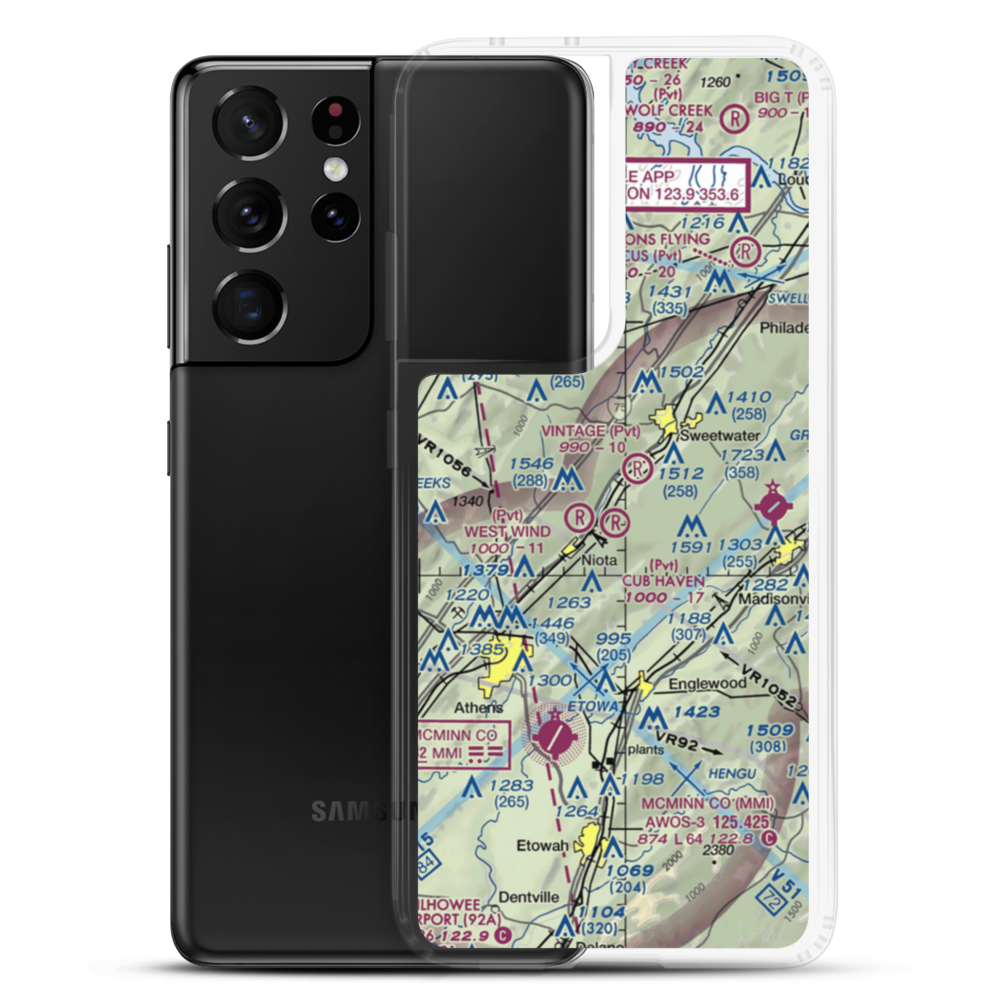 Cub Haven Airport (TN30) VFR Sectional Samsung Case Samsung Galaxy S21 Ultra model shown