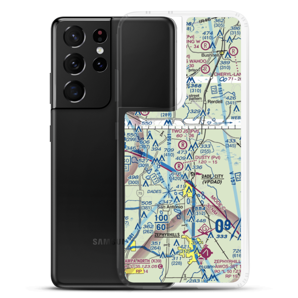 Cub Haven STOLport (FD53) VFR Sectional Samsung Case Samsung Galaxy S21 Ultra model shown