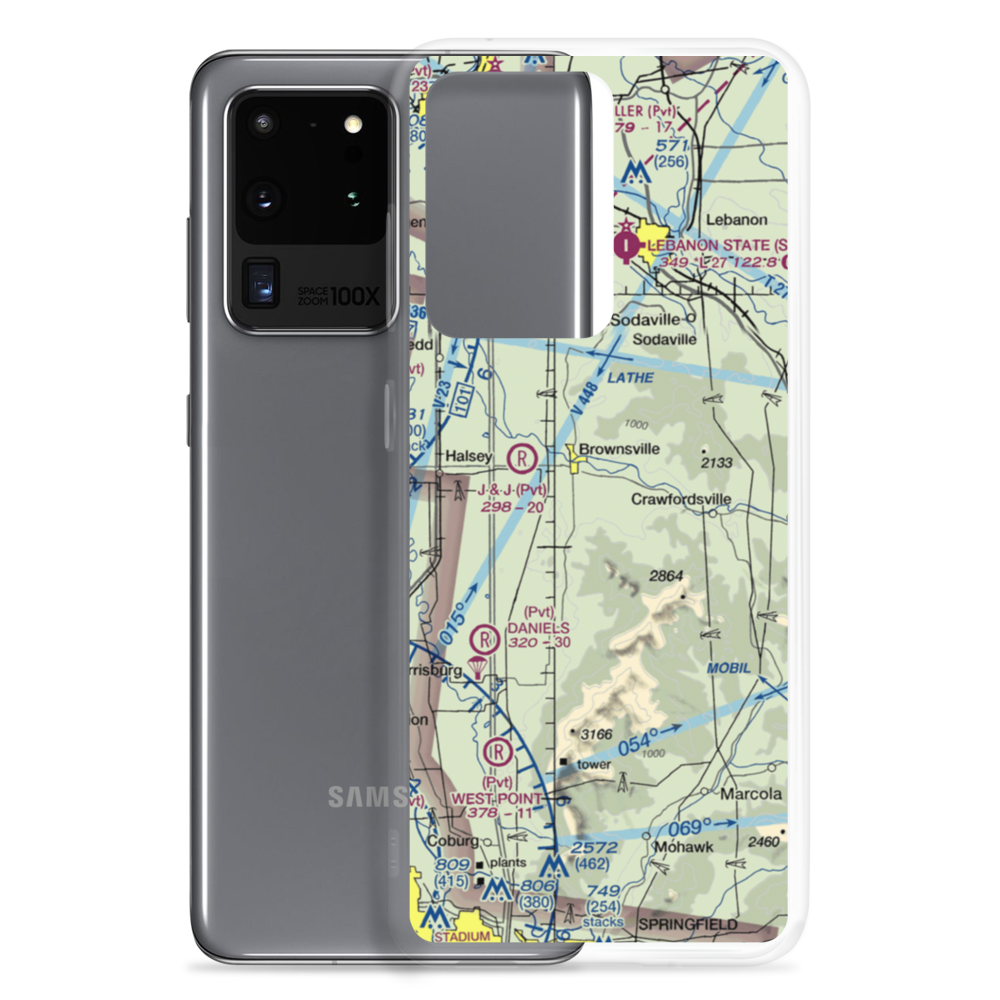 Cubehole Airport (3OR1) VFR Sectional Samsung Case Samsung Galaxy S20 Ultra model shown