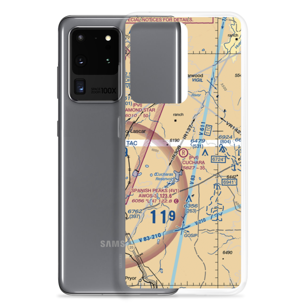 Cuchara Ranch Airport (CD48) VFR Sectional Samsung Case Samsung Galaxy S20 Ultra model shown