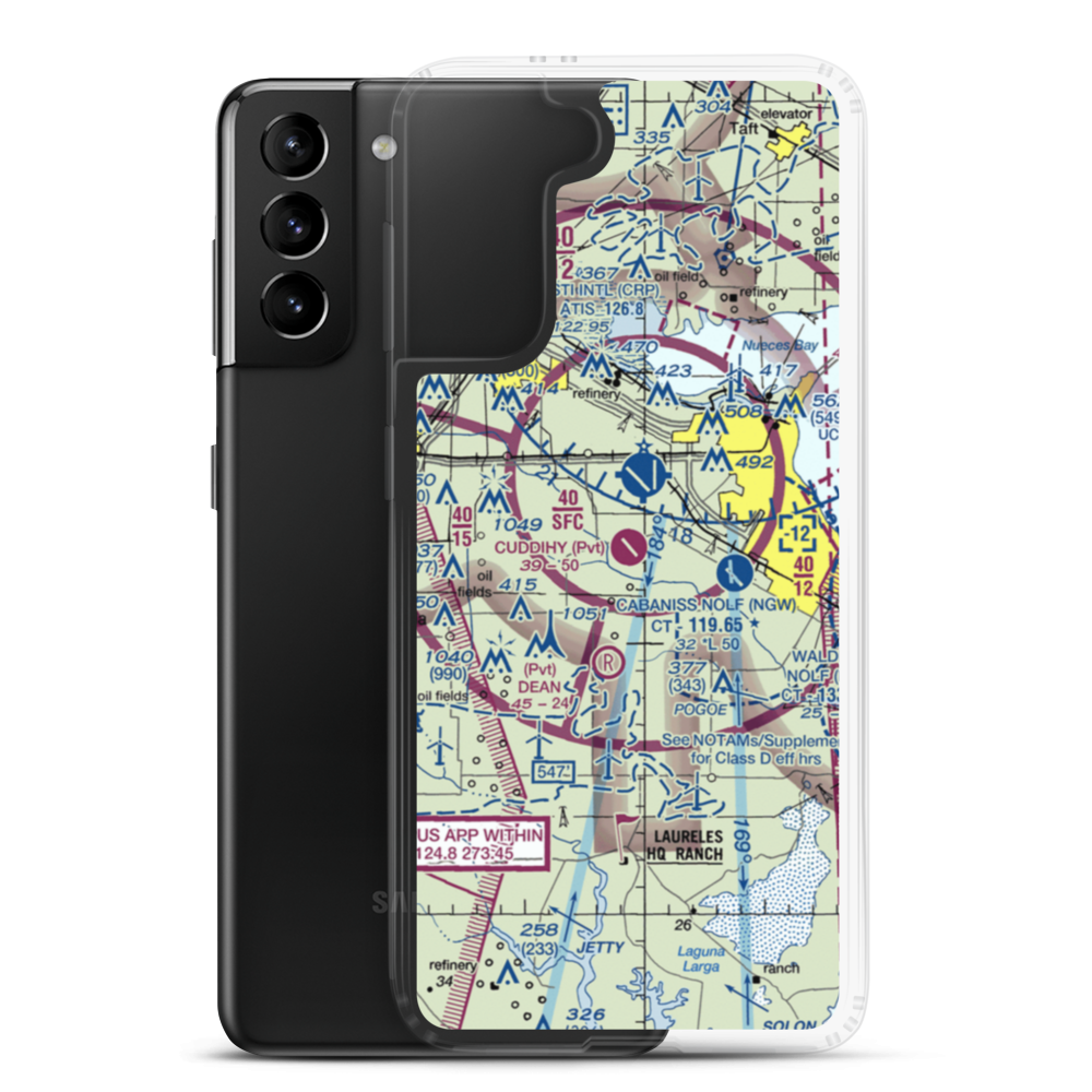 Cuddihy Field (07TE) VFR Sectional Samsung Case Samsung Galaxy S21 Plus model shown