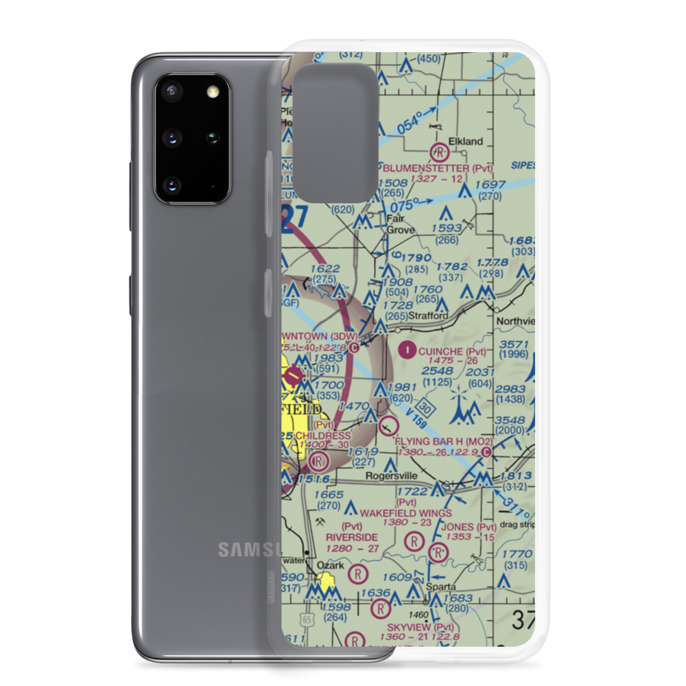 Cuinche Airport (MO01) VFR Sectional Samsung Case Samsung Galaxy S20 Plus model shown