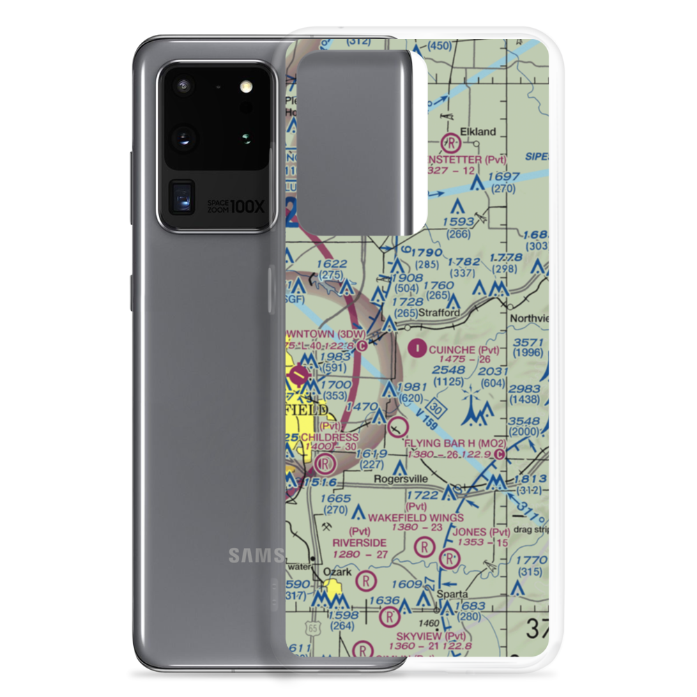 Cuinche Airport (MO01) VFR Sectional Samsung Case Samsung Galaxy S20 Ultra model shown