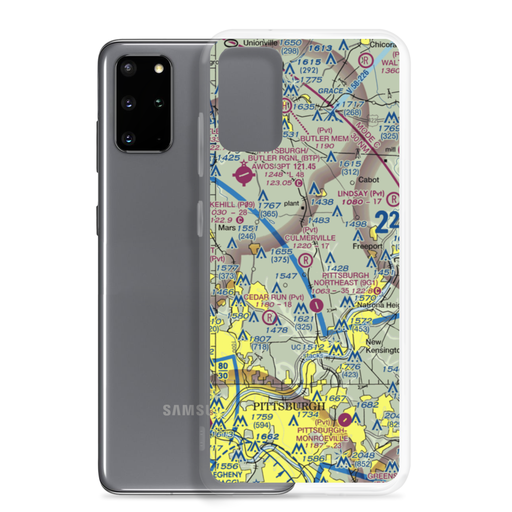 Culmerville Airport (PN38) VFR Sectional Samsung Case Samsung Galaxy S20 Plus model shown