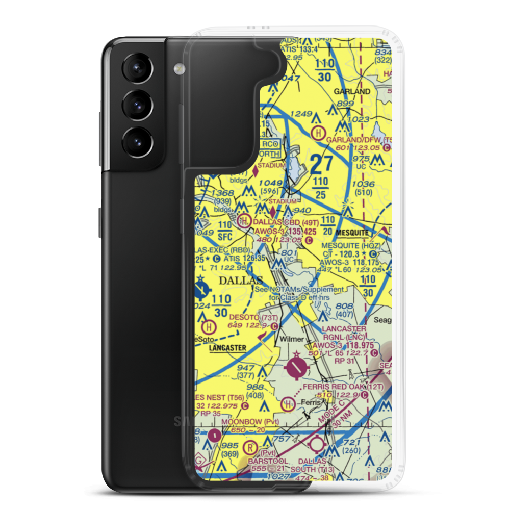Culp Airport (6TA3) VFR Sectional Samsung Case Samsung Galaxy S21 Plus model shown