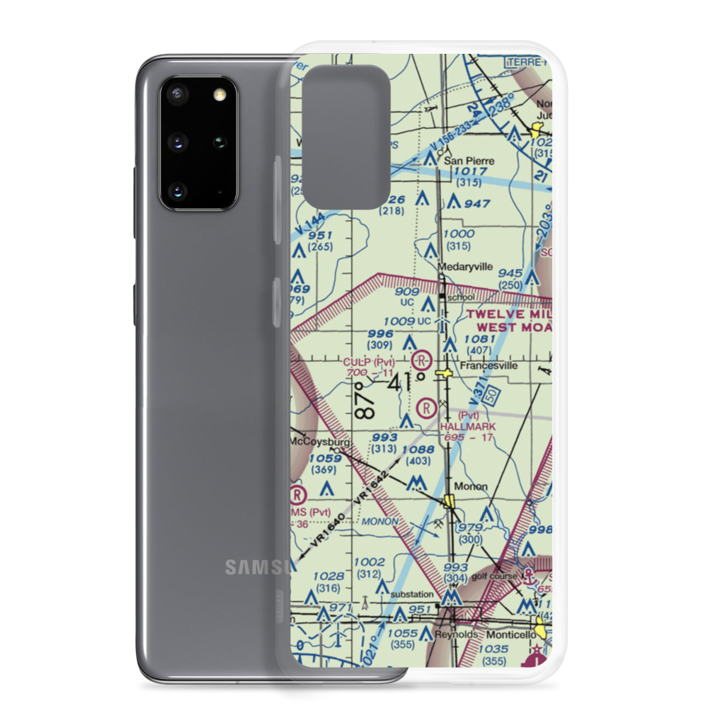 Culp Airport (IN27) VFR Sectional Samsung Case Samsung Galaxy S20 Plus model shown