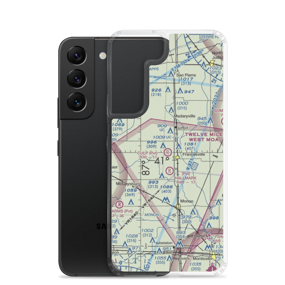 Culp Airport (IN27) VFR Sectional Samsung Case Samsung Galaxy S22 model shown