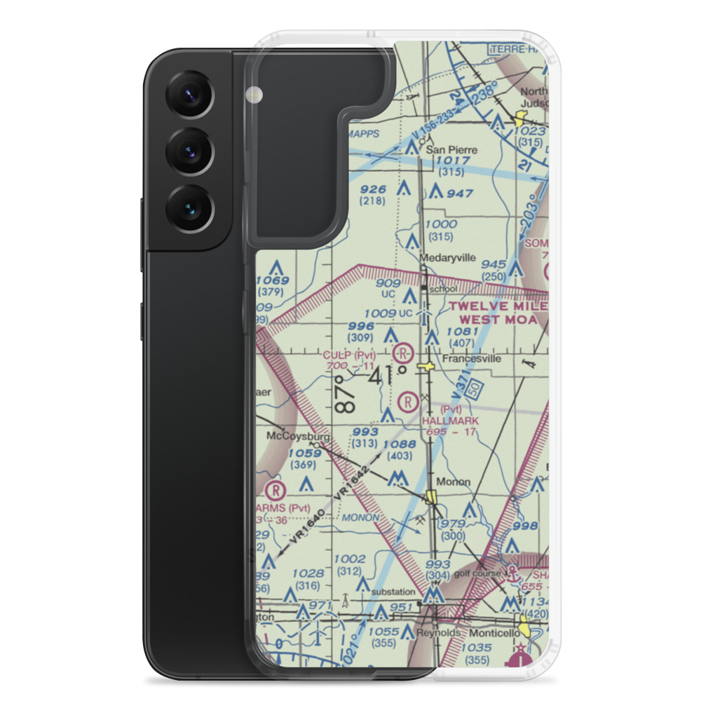 Culp Airport (IN27) VFR Sectional Samsung Case Samsung Galaxy S22 Plus model shown