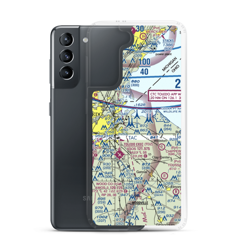 Culver Field (50OH) VFR Sectional Samsung Case Samsung Galaxy S21 model shown
