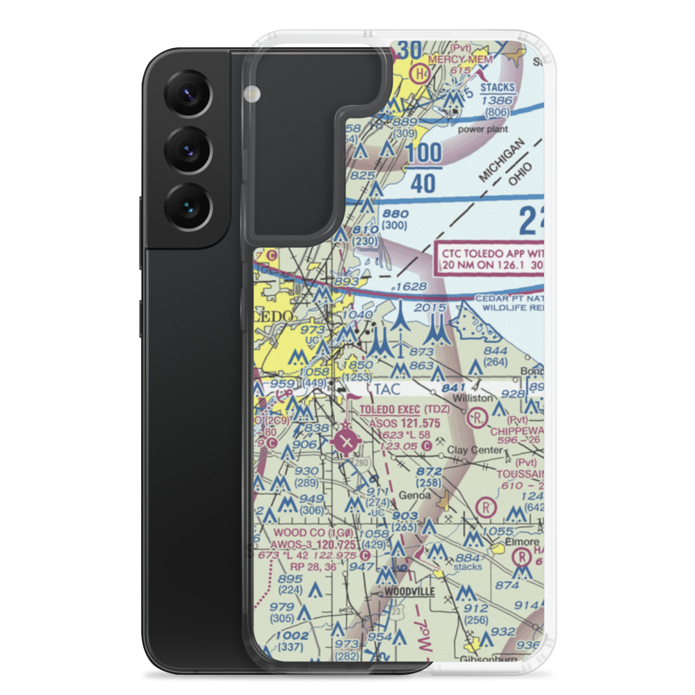 Culver Field (50OH) VFR Sectional Samsung Case Samsung Galaxy S22 Plus model shown