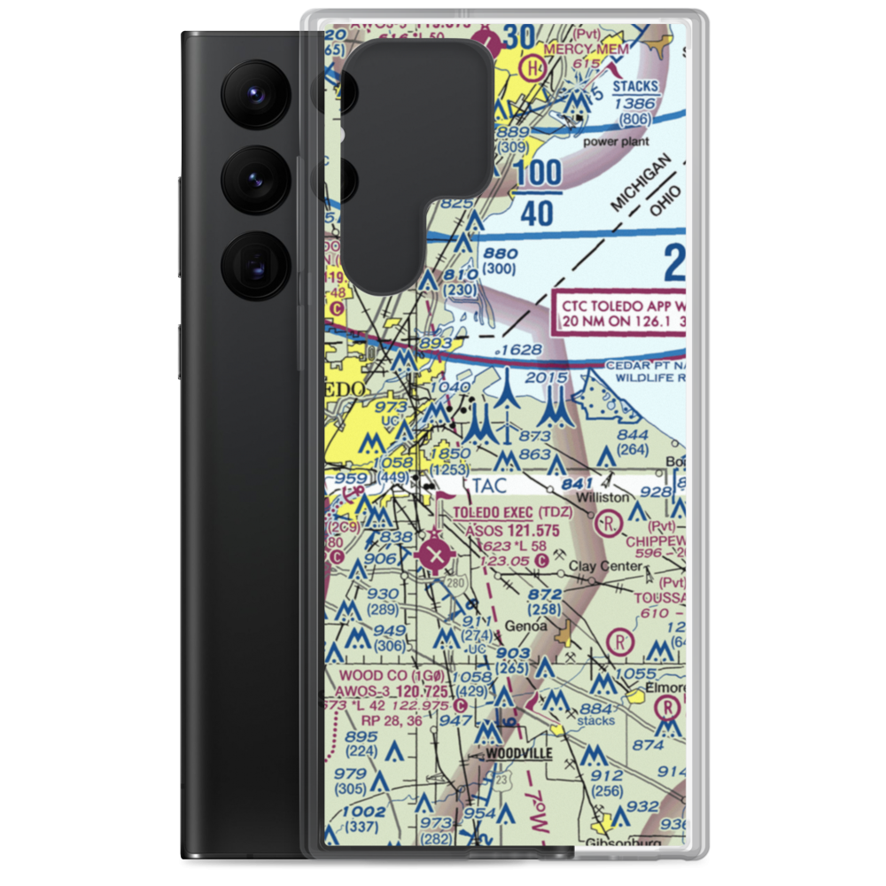 Culver Field (50OH) VFR Sectional Samsung Case Samsung Galaxy S22 Ultra model shown