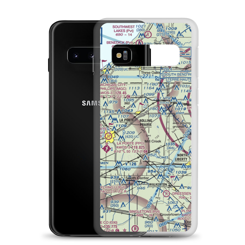 Cummings Field (45II) VFR Sectional Samsung Case Samsung Galaxy S10 model shown