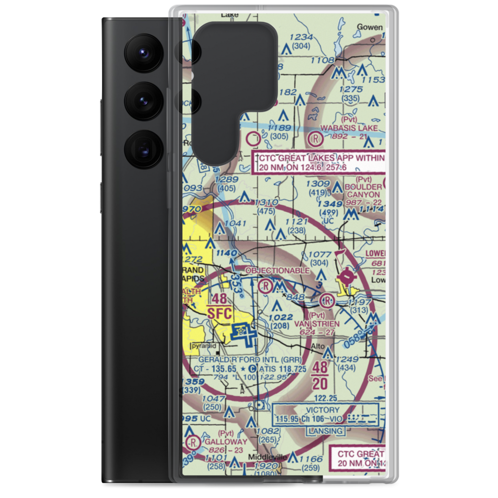 Cupp/Sjvs Landing Strip (8MI8) VFR Sectional Samsung Case Samsung Galaxy S22 Ultra model shown
