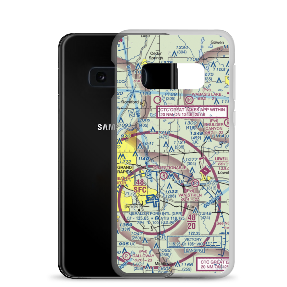 Cupp/Sjvs Landing Strip (8MI8) VFR Sectional Samsung Case Samsung Galaxy S10e model shown