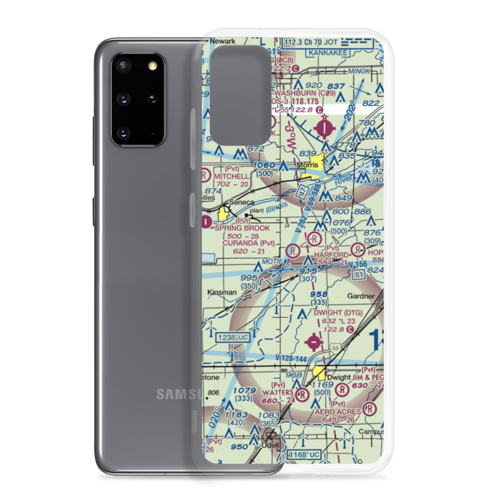 Curanda Airport (LL39) VFR Sectional Samsung Case Samsung Galaxy S20 Plus model shown