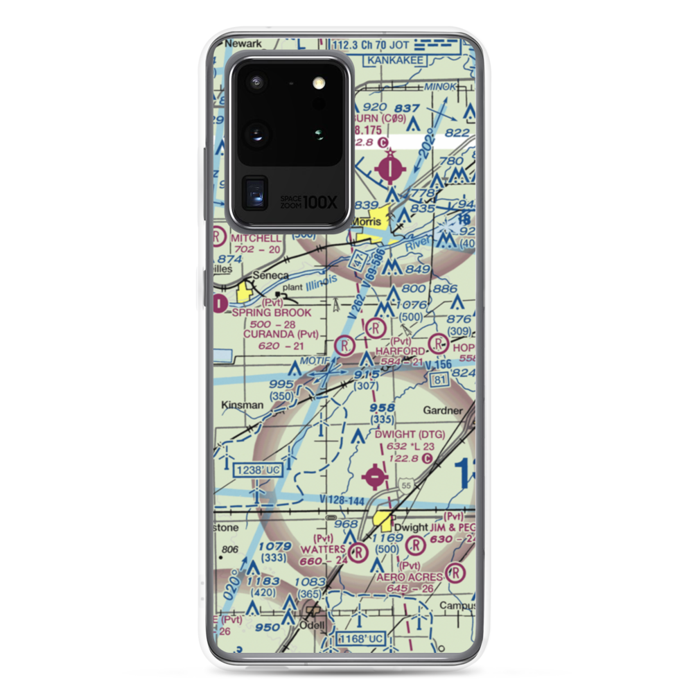 Curanda Airport (LL39) VFR Sectional Samsung Case Samsung Galaxy S20 Ultra model shown