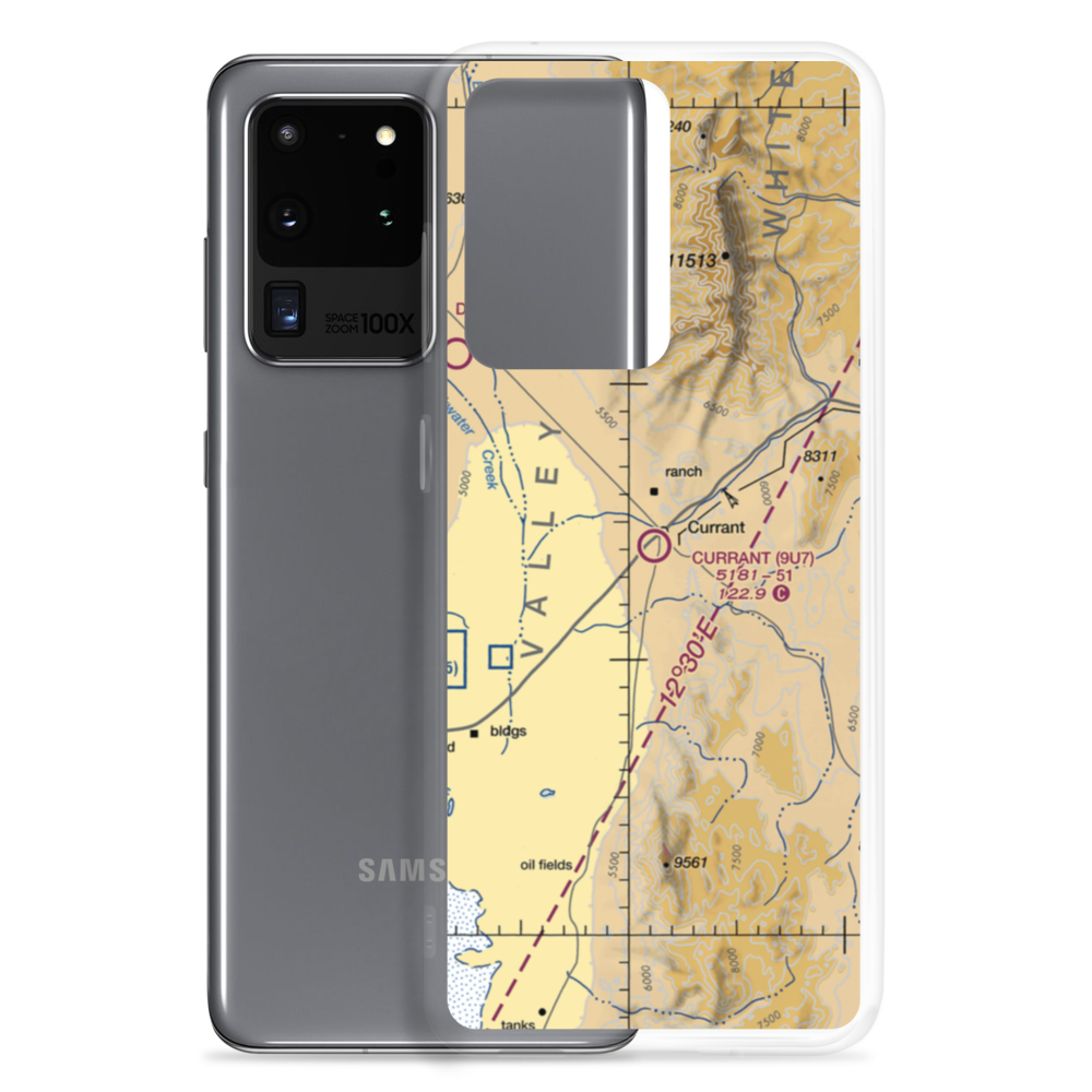 Currant Ranch Airport (9U7) VFR Sectional Samsung Case Samsung Galaxy S20 Ultra model shown