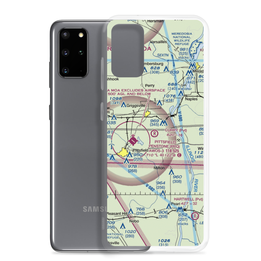 Curry Airport (51IS) VFR Sectional Samsung Case Samsung Galaxy S20 Plus model shown