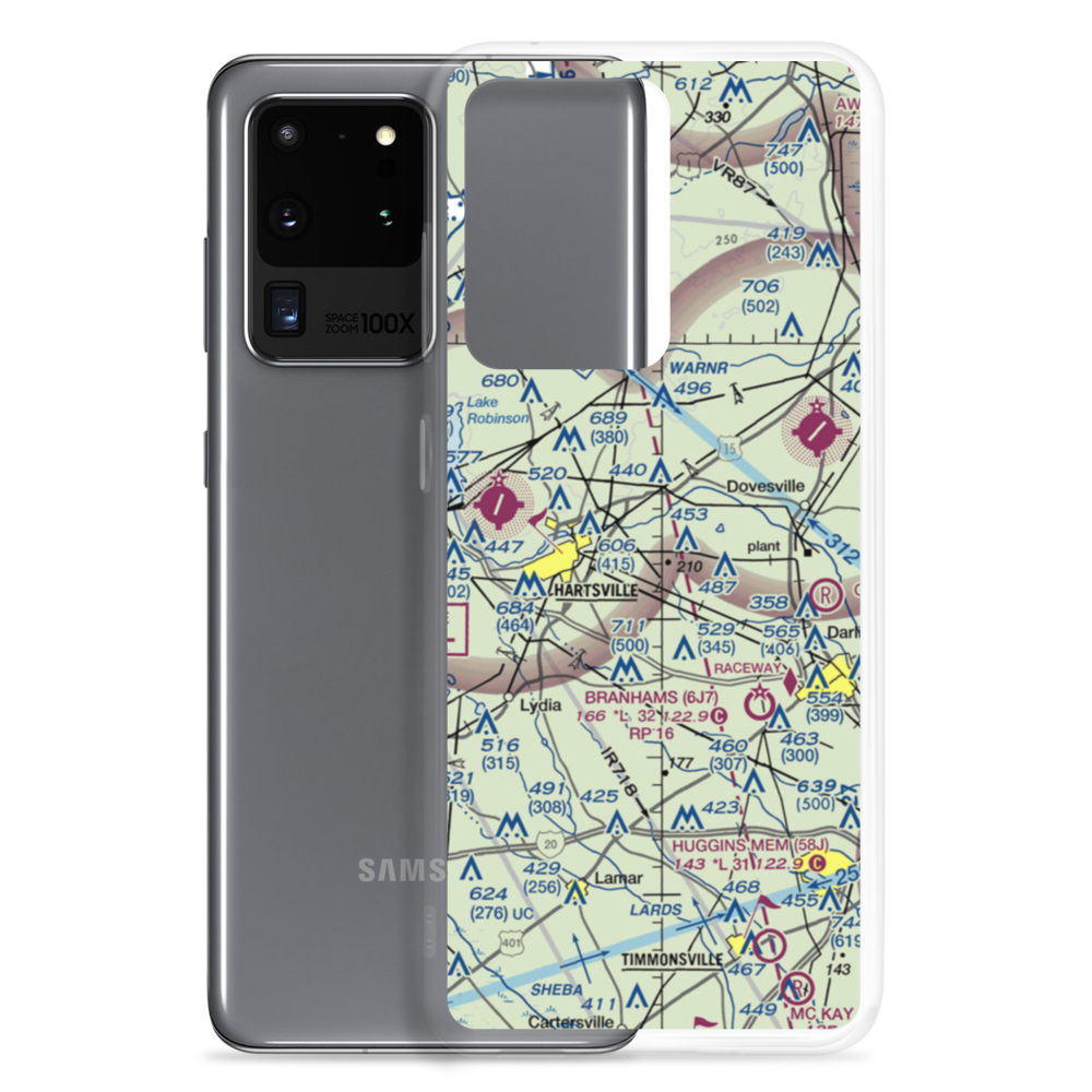 Curry Airport (SC16) VFR Sectional Samsung Case Samsung Galaxy S20 Ultra model shown