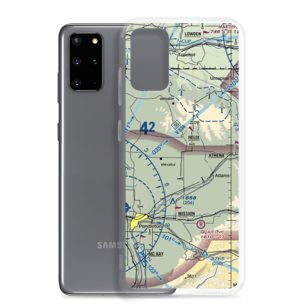 Curtis Airfield (OG08) VFR Sectional Samsung Case Samsung Galaxy S20 Plus model shown