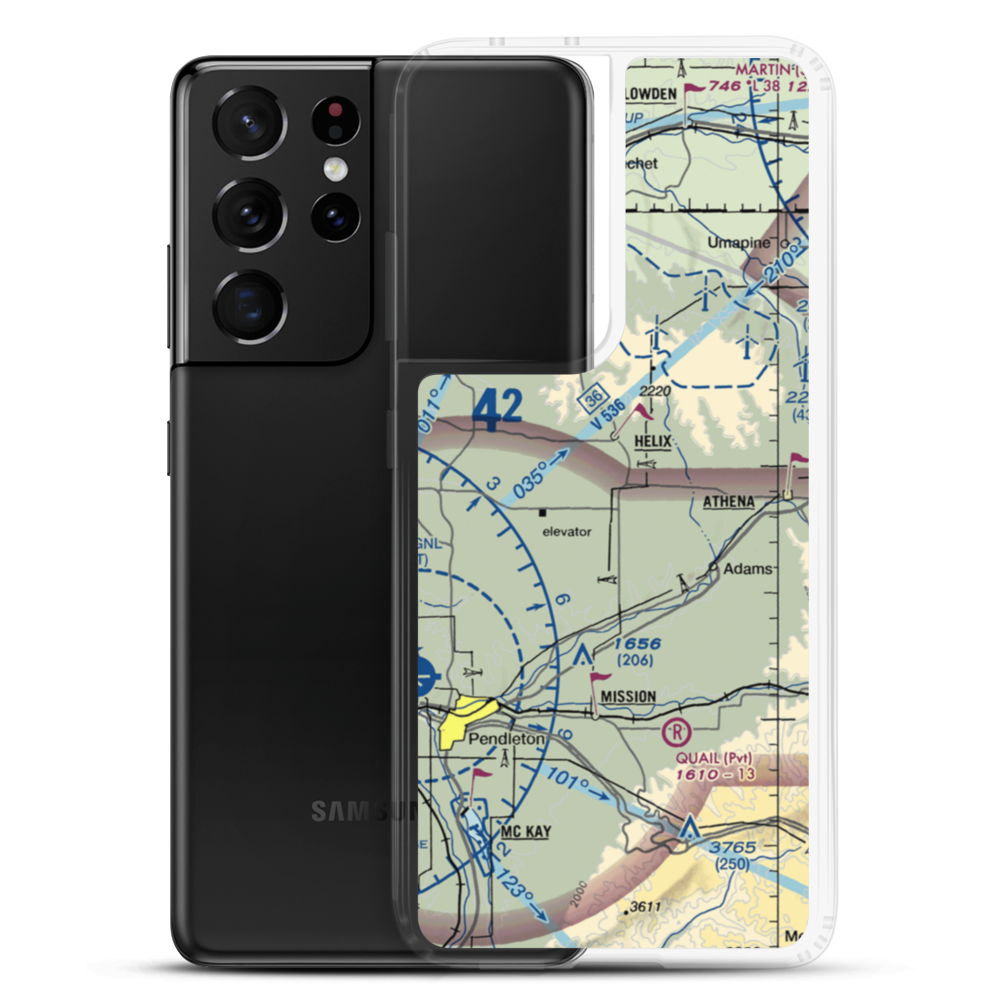 Curtis Airfield (OG08) VFR Sectional Samsung Case Samsung Galaxy S21 Ultra model shown